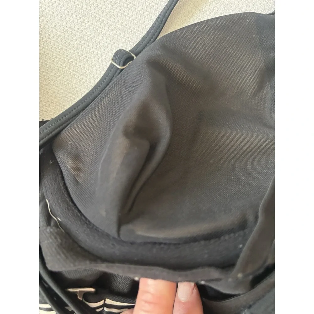 Athleta Lanikai One Piece Swim Suit Black Sz ‎ 38 B/C Underwire Padding